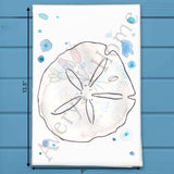 Sand Dollar Tea Towel – Coastal Shell Decor – Avery's Home