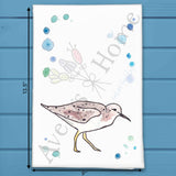 Sandpiper Beach Bird Tea Towel – Coastal Bird Gift – Avery's Home