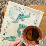 Baby Turtle Eggs Tea Towel – Coastal Nursery Gift – Avery's Home