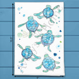 Baby Turtles Walking Tea Towel – Beach Hatch Gift – Avery's Home