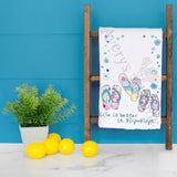 Flip-Flops Tea Towel – Funny Beach Quote Gift – Avery's Home