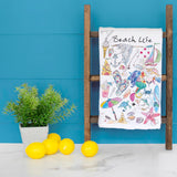 Beach Life Tea Towel – Ocean Lover Gift – Avery's Home