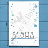 Aloha Surfboard Tea Towel – Tropical Sport Decor – Avery's Home