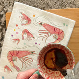 Shrimp Seafood Tea Towel – Coastal Kitchen Gift – Avery's Home