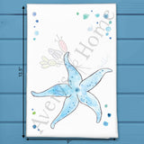 Starfish Tea Towel – Ocean Shell Collector Gift – Avery's Home