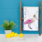 Roseate Spoonbill Tea Towel – Tropical Bird Gift – Avery's Home
