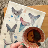 Shark Teeth ID Chart Tea Towel – Collector Gift – Avery's Home