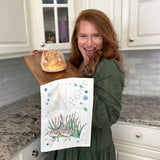 Sandpipers & Beach Grass Tea Towel – Shoreline Decor – Avery's Home