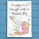 Seagull French Fry Tea Towel – Funny Beach Quote – Avery's Home