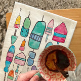 Lobster Buoy Tea Towel – Coastal Maine Decor – Avery's Home