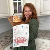 Dungeness Crab Tea Towel – West Coast Kitchen Gift – Avery's Home