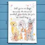 Guardian Angel Dog Tea Towel – Pet Memorial Gift – Avery's Home