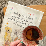 Guardian Angel Dog Tea Towel – Pet Memorial Gift – Avery's Home