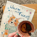 Winter Corgi Tea Towel – Cozy Holiday Dog Decor – Avery's Home