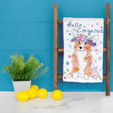 Hello Corgeous Tea Towel – Summer Dog Lover Gift – Avery's Home