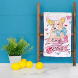 Corgi Puppy Valentine Tea Towel – Sweetheart Dog Gift – Avery's Home