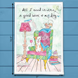 Wine & Dog Tea Towel – Funny Pet Lover Gift – Avery's Home