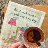 Wine & Dog Tea Towel – Funny Pet Lover Gift – Avery's Home