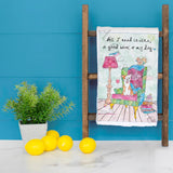 Wine & Dog Tea Towel – Funny Pet Lover Gift – Avery's Home