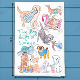 Dog Days of Summer Tea Towel – Poolside Pet Decor – Avery's Home