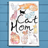 Cat Mom Tea Towel – Mother's Day Gift for Feline Moms – Avery's Home