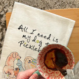 Pickleball Dog Lover Tea Towel – Sporty Pet Gift – Avery's Home