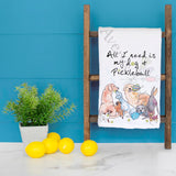Pickleball Dog Lover Tea Towel – Sporty Pet Gift – Avery's Home