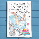 Book Club Tea Towel – Cozy Reads & Pet Humor – Avery's Home