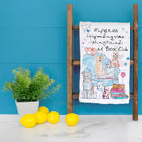 Book Club Tea Towel – Cozy Reads & Pet Humor – Avery's Home