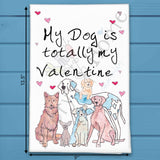 Valentine Dog Tea Towel – Puppy Love Gift – Avery's Home