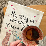 Valentine Dog Tea Towel – Puppy Love Gift – Avery's Home