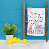 Valentine Dog Tea Towel – Puppy Love Gift – Avery's Home