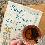 Beach Dog Tea Towel – Puppy Kisses Coastal Decor – Avery's Home