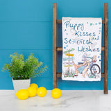 Beach Dog Tea Towel – Puppy Kisses Coastal Decor – Avery's Home