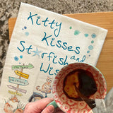 Beach Cat Tea Towel – Kitty Kisses Coastal Decor – Avery's Home