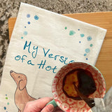 Dachshund Beach Tea Towel – Funny Hot Dog Gift – Avery's Home