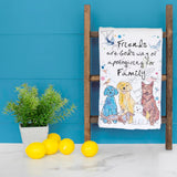 Friends & Family Dog Tea Towel – Faith & Fur Quote – Avery's Home