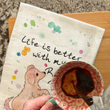 Rescue Puppy Dish Towel – Life’s Better With Love – Avery's Home