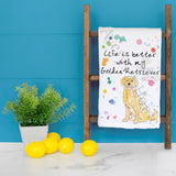 Golden Retriever Tea Towel – Sunshine Dog Kitchen Decor – Avery's Home