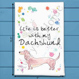Dachshund Tea Towel – Funny Weenie Dog Gift – Avery's Home