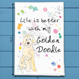 Goldendoodle Tea Towel – Fuzzy Sunshine Gift – Avery's Home