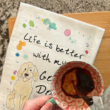 Goldendoodle Tea Towel – Fuzzy Sunshine Gift – Avery's Home