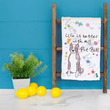 Pitbull Tea Towel – Love Is a Blocky Head – Avery's Home
