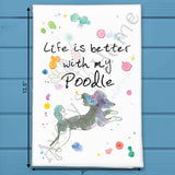 Poodle Tea Towel – Fancy Floof Companion – Avery's Home