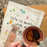 Boxer Dog Tea Towel – Wiggle Butt Decor Gift – Avery's Home