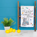 Scottie Dog Tea Towel – Bearded Buddy Gift – Avery's Home