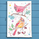 Spring Cardinal Tea Towel – Nature Decor Gift – Avery's Home