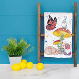 Gnome & Hedgehog Tea Towel – Cute Garden Gift – Avery's Home