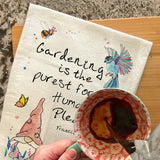 Gardening Gnome Tea Towel – Spring Flower Gift – Avery's Home