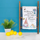 Gardening Gnome Tea Towel – Spring Flower Gift – Avery's Home